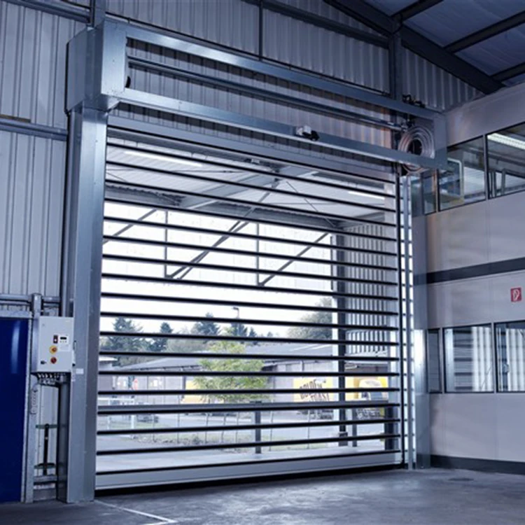 Customization Industrial Automatic Alloy Metal Thermal Insulated Fast Acting Rolling Shutter Roll Up Spiral Door For Garage