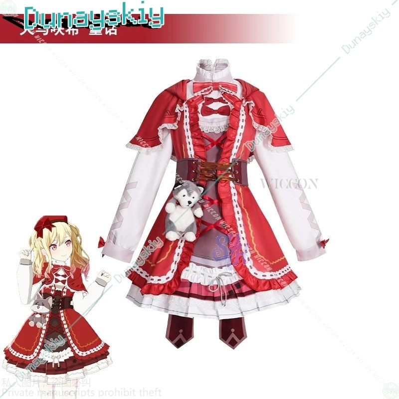 مشروع Sekai Leo/تحتاج Tenma Saki تأثيري أنيمي لعبة زي حكايات خرافية الأحمر Kawaii لوليتا القوس كعكة فستان فروي هالوين