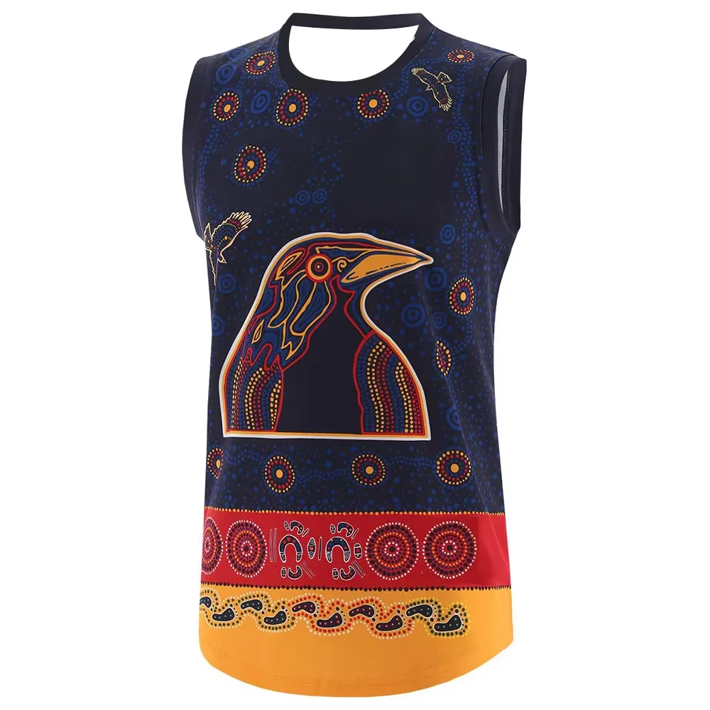 2025 Mens Adelaide Crows Guernsey 3d Printing Australian Football Shirt Jersey Youth Training Rugby Uniform Vest