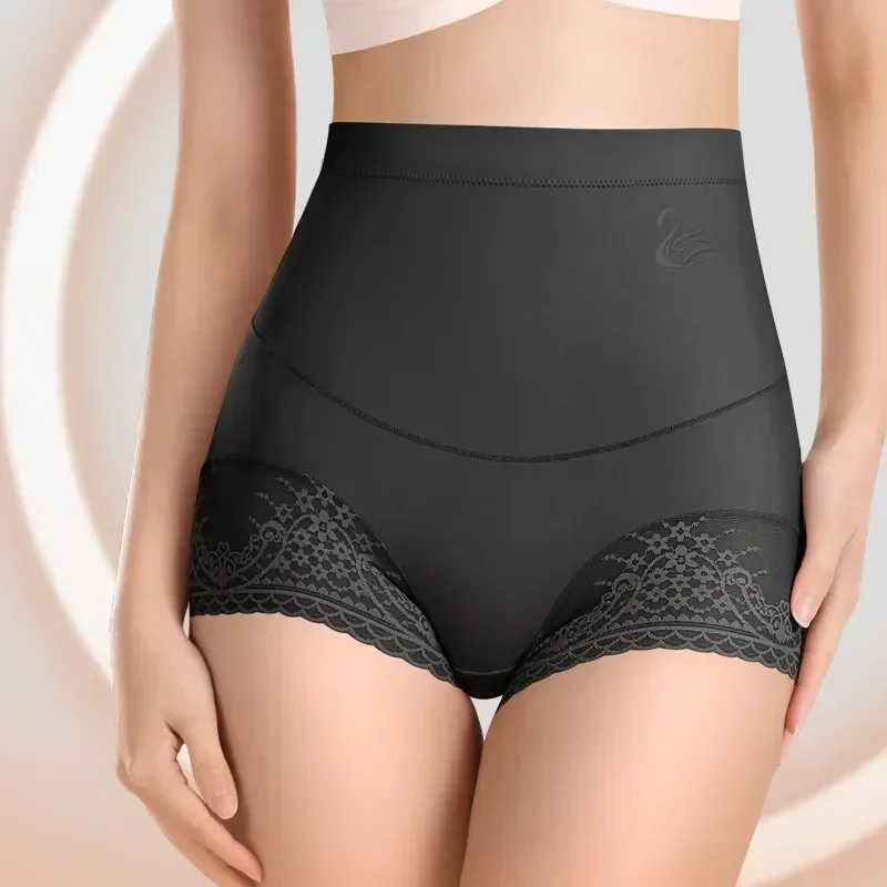 

3pcs Seamless Quality Soft Panties Women Bragas Antibacterial Waist Silk Underpants Underwear High Lace Panty Female Mujer
