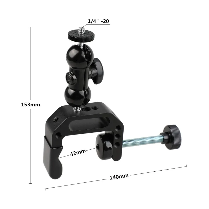 C-type clamp pipe clamp DSLR camera LED video light camera accessories 1122 light stand