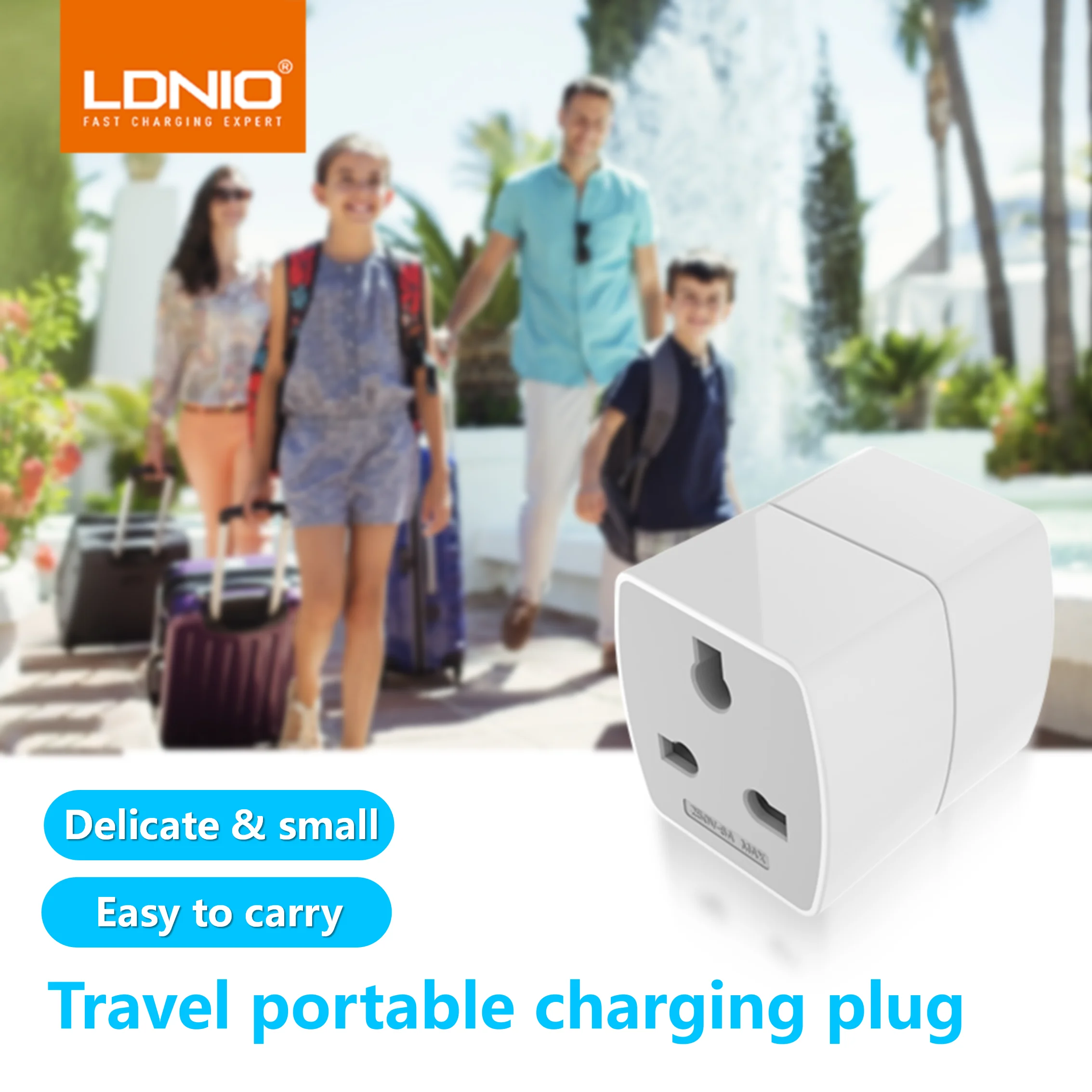 LDNIO portable exhcnage Adapter Plug Universal 6A Travel Adapter Universal socket Universal plug adapter for UK US EU AU