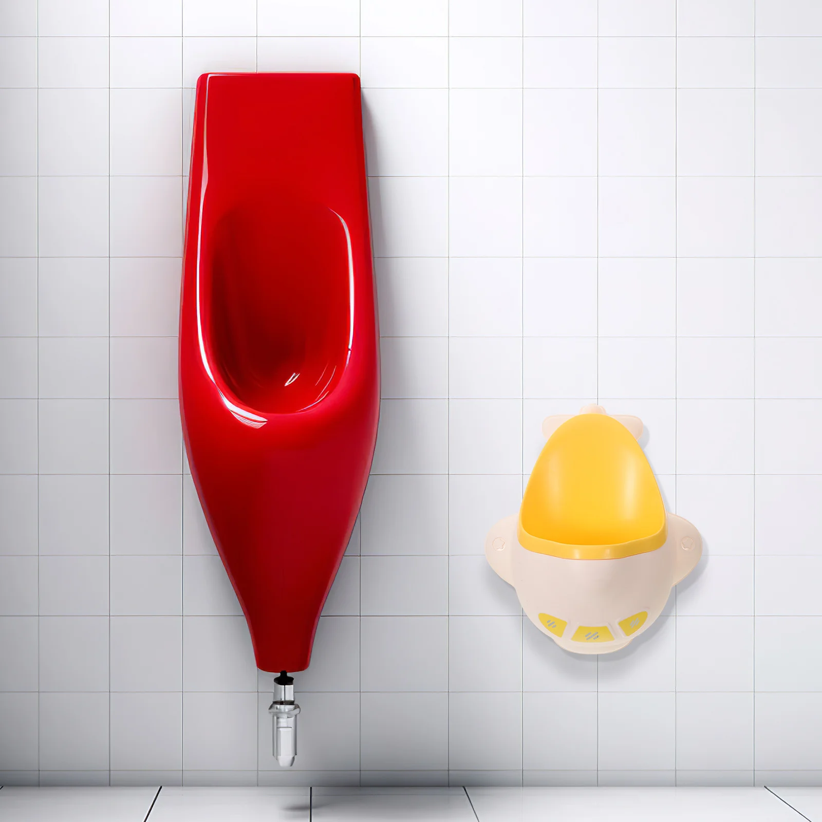 لطيف الكرتون بنين مبولة قعادة التدريب المرحاض مادة PP مستقرة المضادة للانزلاق سعة كبيرة مبولة للأطفال الصغار طفل رضيع المرحاض