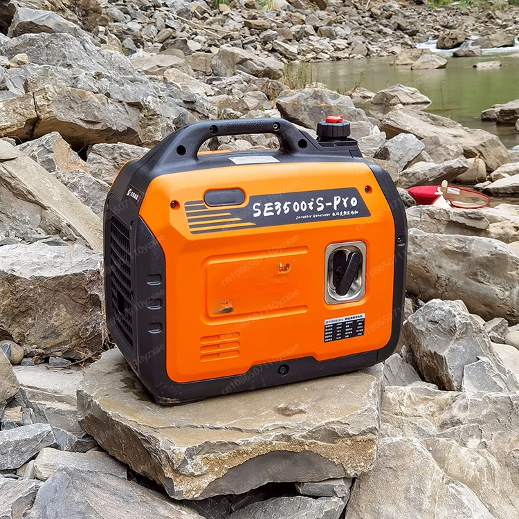 Small Portable Silent Camping Boating Fishing External Gasoline Power Inverter Generator Set