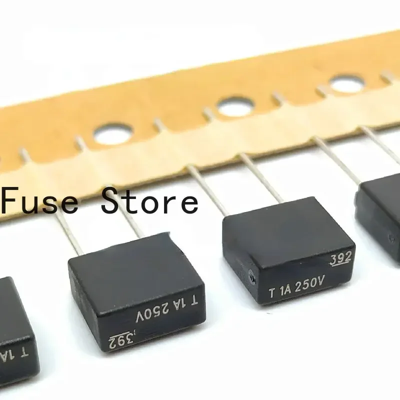 10PCS Imported 39211000000TE5 Square Fuse Tube 392 T1A 250V Delayed Slow Melting