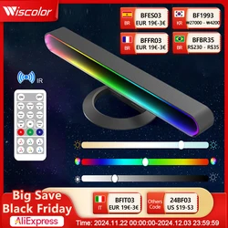 Wiscolor Smart LED Pickup Light Bar WIFI RGBIC Music Rhythm Ambient Lamp Desktop Night Lights for TV Backlight Gaming Lighting