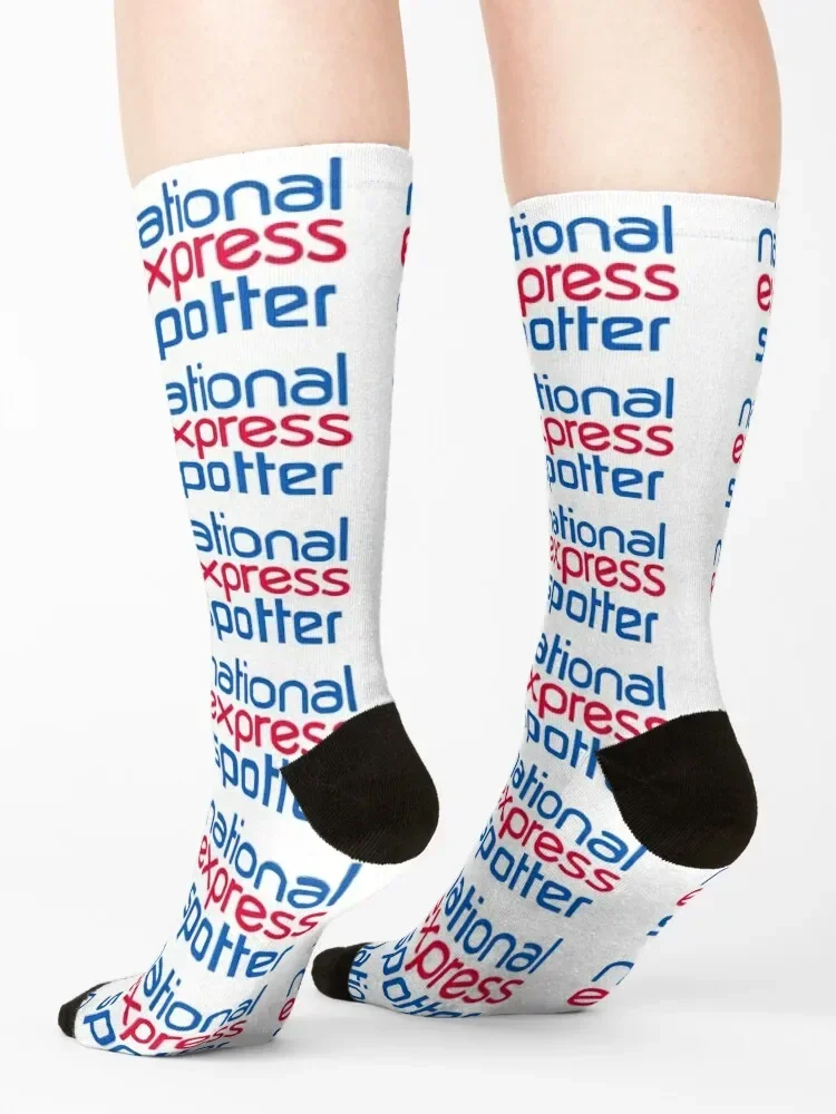 جوارب ناشيونال اكسبرس دافئة للشتاء مصممة بعلامة تجارية ساخنة هدية عيد الميلاد جوارب رجالية نسائية #4