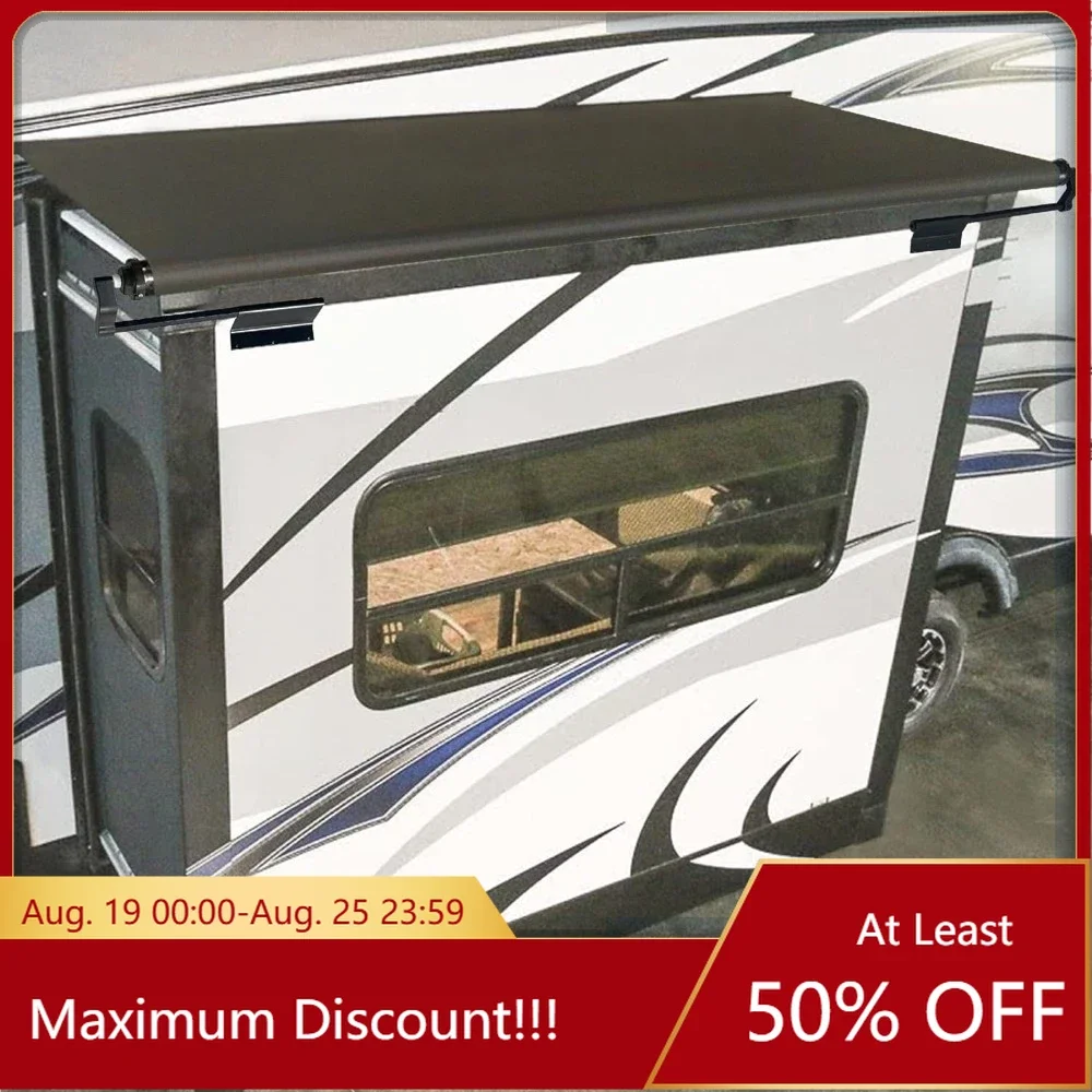 

Black Modular Slide Topper Awning Slide Out Awning Kit Slide Out Protection for RVs,Travel Trailers,and Motorhomes