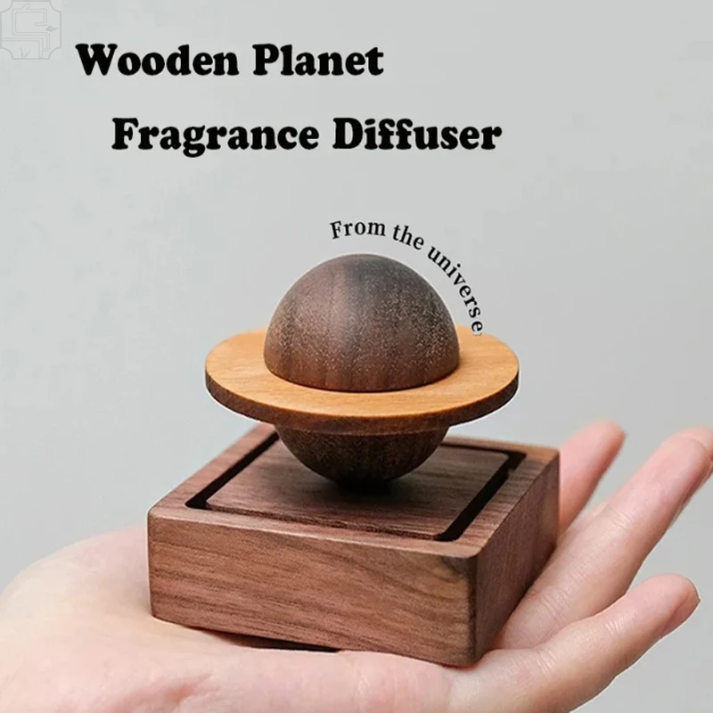 1 unidad de difusor de aroma a madera sin aceites esenciales, con forma de Júpiter, decoración para el hogar, ambientador, regalo para un amigo, artículos esenciales para dormitorio.