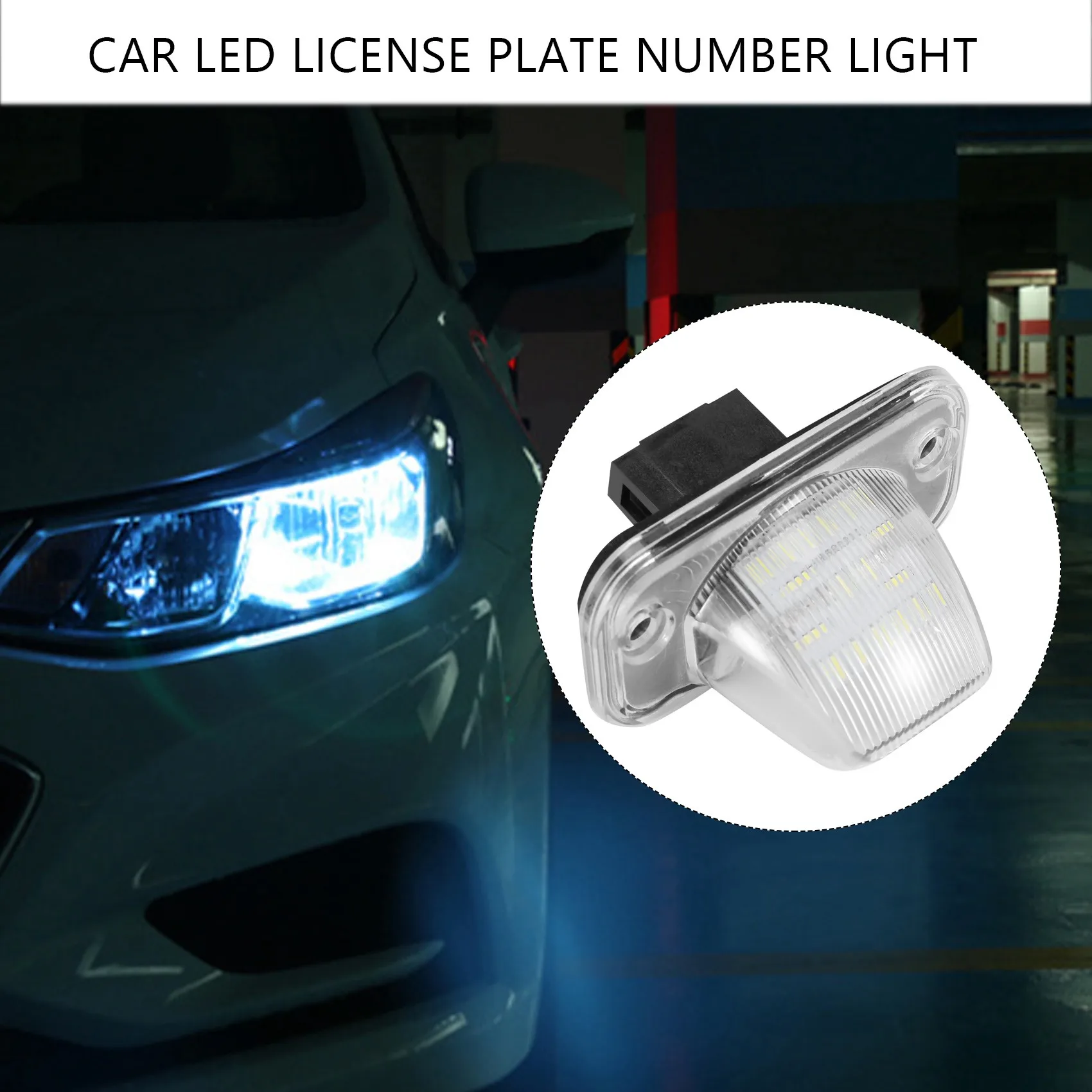 Car 18SMD LED License Plate Number Light For-VW Transporter T4/Caravelle MK4/Multivan Passat B5 B6 Combi Eurova