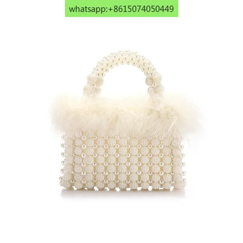 حقيبة عشاء لؤلؤية على الطراز الأوروبي والأمريكي، وحقيبة مأدبة على الطراز الأنثوي، وحقيبة يد عالية الجودة #5