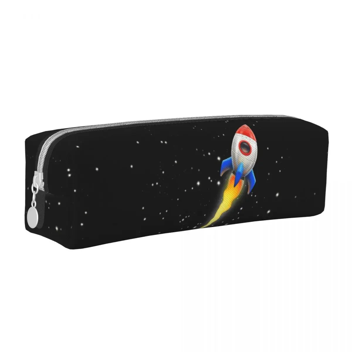 

To The Moon Wall Street Pencil Cases Fashion Space Pen Holder Bag Girl Boy Large Storage Students School Gift Pencilcases