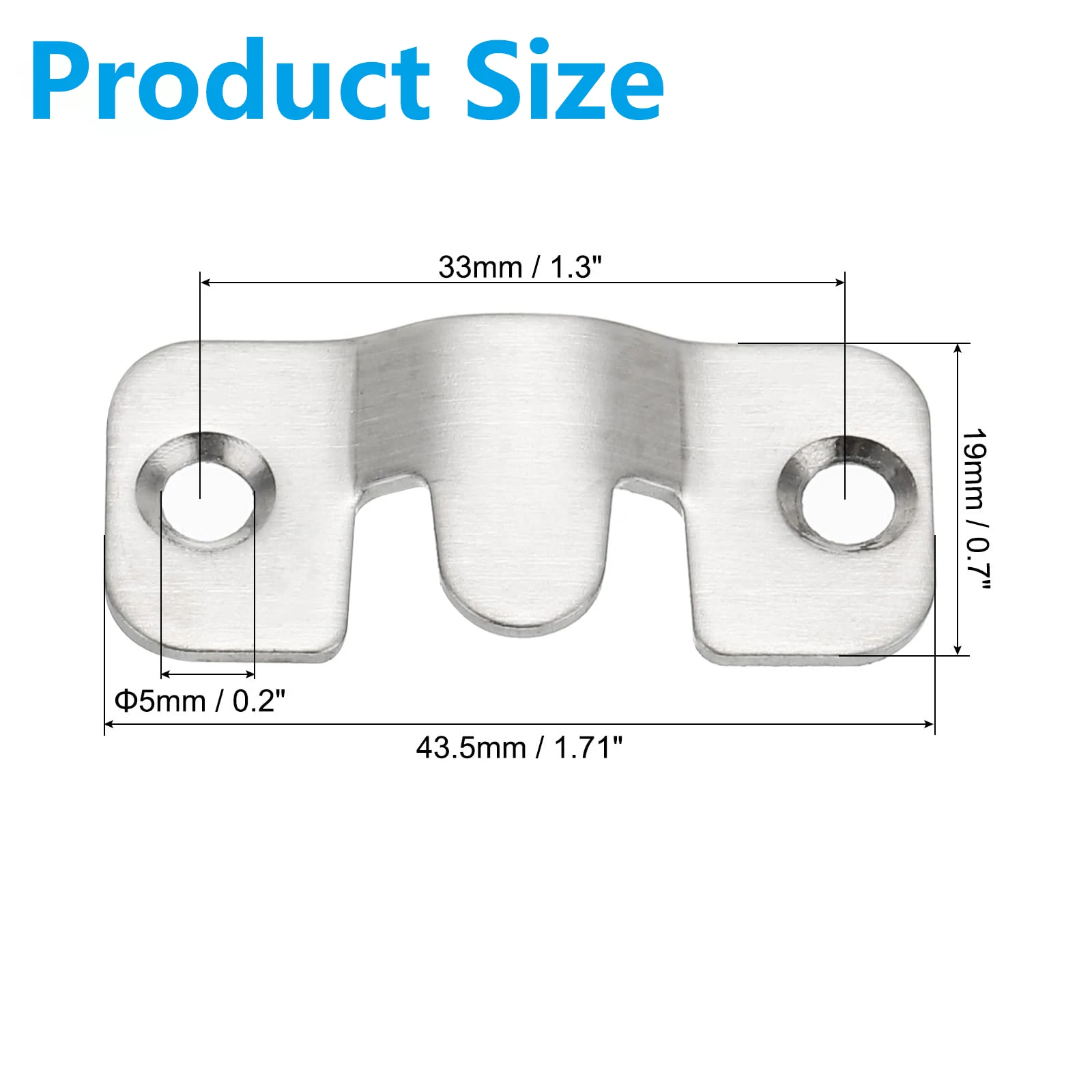 2 Pairs Heavy Duty Wall Mount Hanger Brackets Frame Hanging Hooks Metal Hardware Connector for Large Picture Frame Mirror Photo