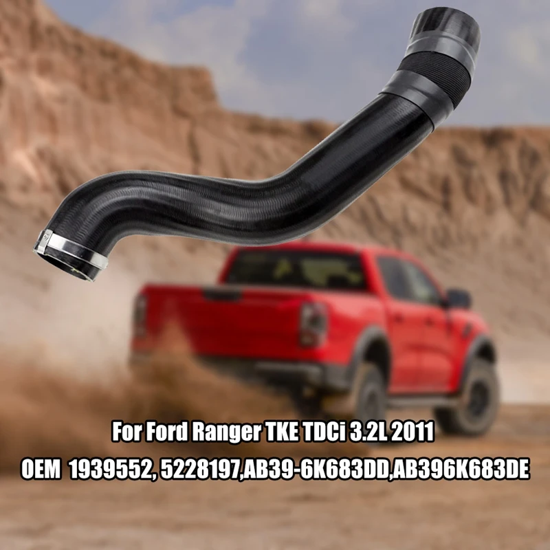 Black Turbo Air Hose For Ford Ranger TKE Tdci 3.2L 2011 Part Number: 1939552, 5228197, AB39-6K683DD, AB396K683DE