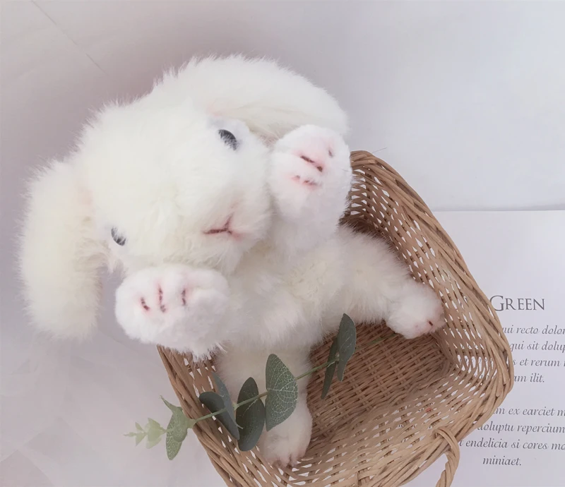 Coelho de pelúcia de alta qualidade, animal de pelúcia, brinquedo de coelho de pelúcia da vida real, boneca de brinquedo para crianças, brinquedo de pelúcia, decoração de casa