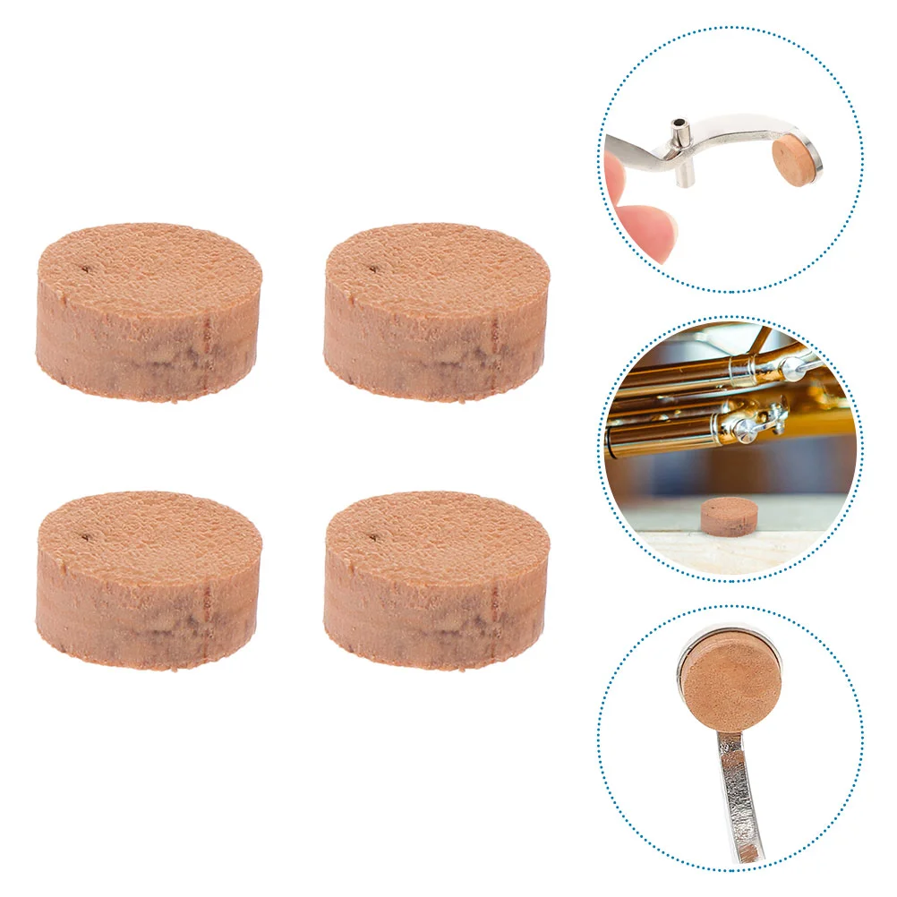 

4 Pcs Tuba Cork Pad Accessories Replacement Parts Simple Water Key Pads Musical Instrument Repair Copper Wind