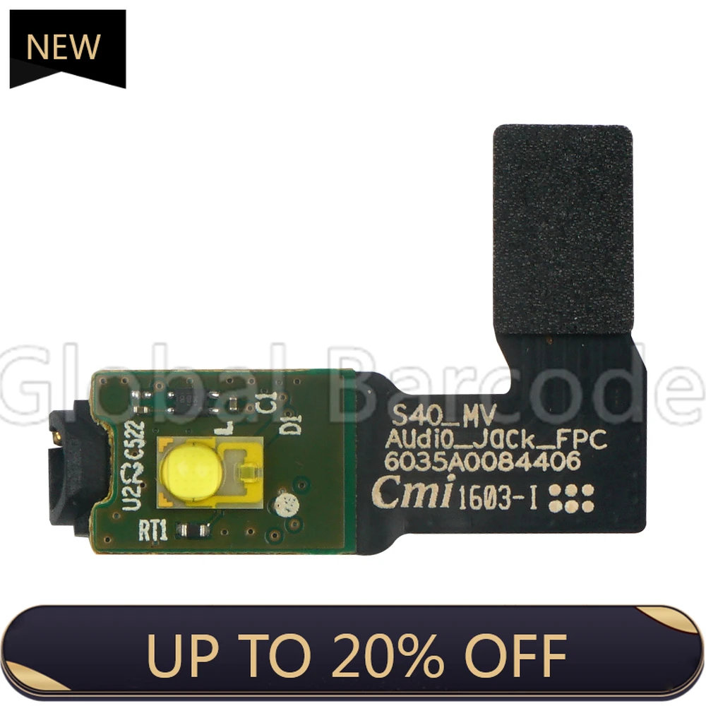 Audio Jack with Flash Flex Cable for Zebra Motorola TC55 TC55AH TC55BH TC55CH Free Shipping