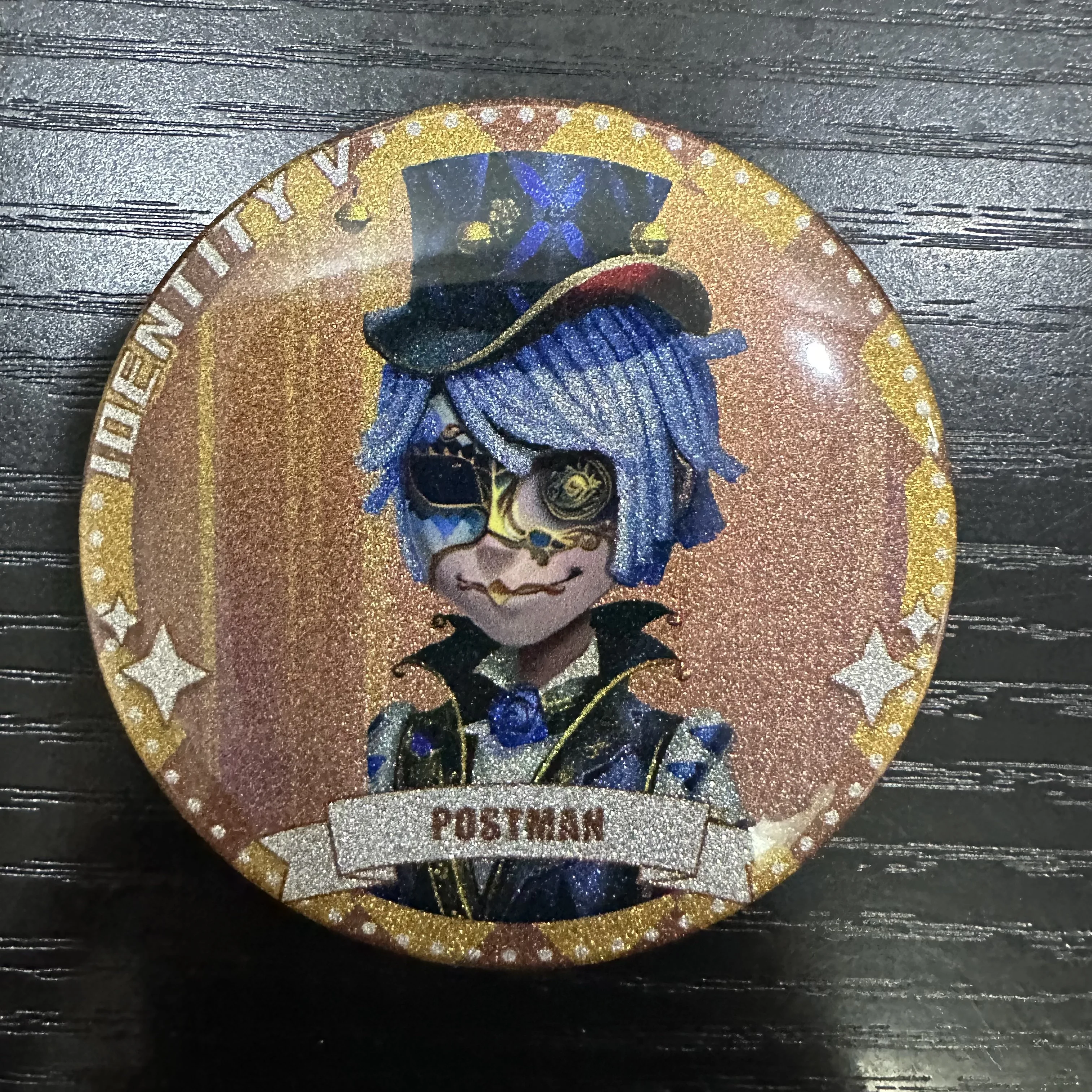 Anime Identity V Figure Aesop Carl Victor Grantz Joseph Desaulniers Cosplay Cute Cartoon Metal Badge Kawaii Bag Pins Fans Gifts