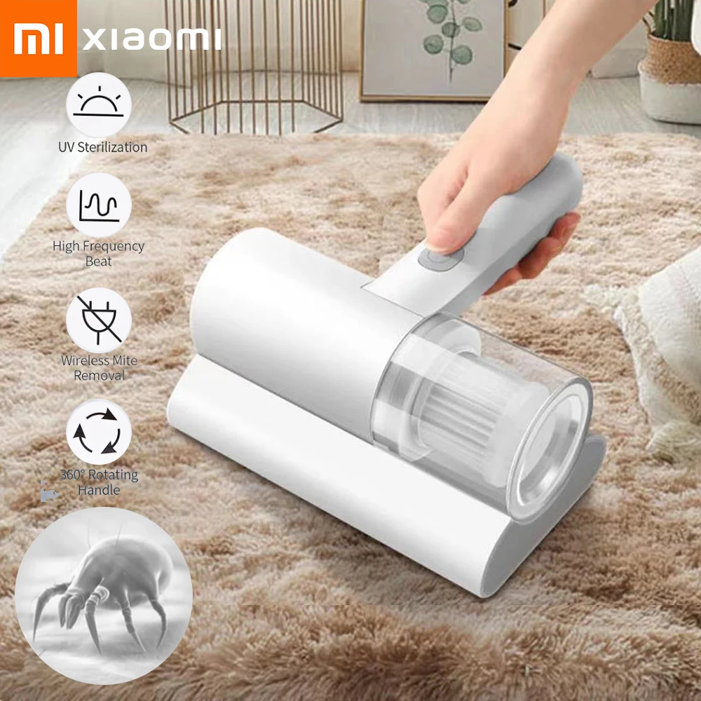 Xiaomi 진드기 제거 기계 무선 핸드 헬드 진공 청소기 UV 침대 소파 용 USB 충전식 홈 진드기 제거제 브러시 살균 