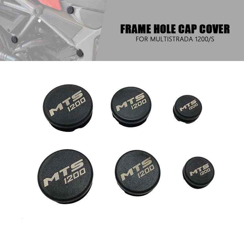 Tapas de cubierta de orificio de marco MTS1200, juego de tapas de marco decorativo apto para Ducati Multistrada 1200/S 2010-2020, accesorios para motocicleta
