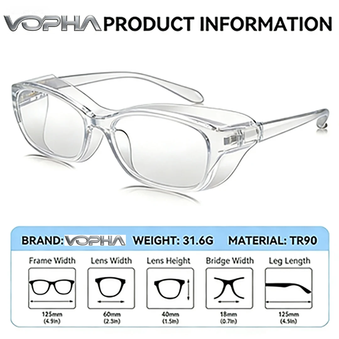 Picture 7: VOPHA Safety Glasses With Progressive Reading Lens and Blue Light Eye Protection Safety Goggles