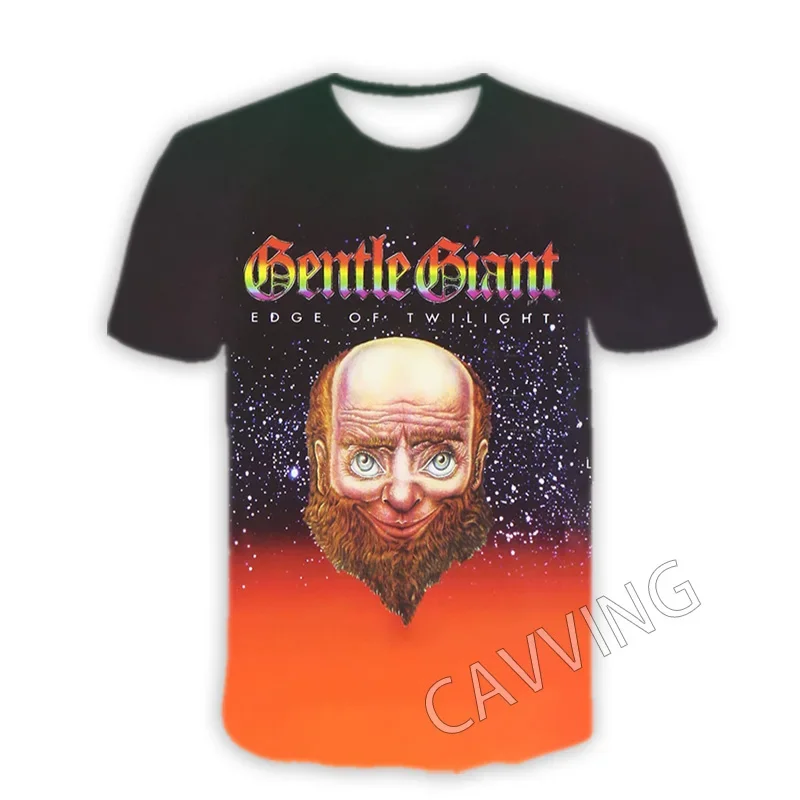 CAVVING 3D Printed  Gentle Giant Band  Casual T-shirts  Hip Hop T Shirts Harajuku Styles Tops Clothing for Men/women