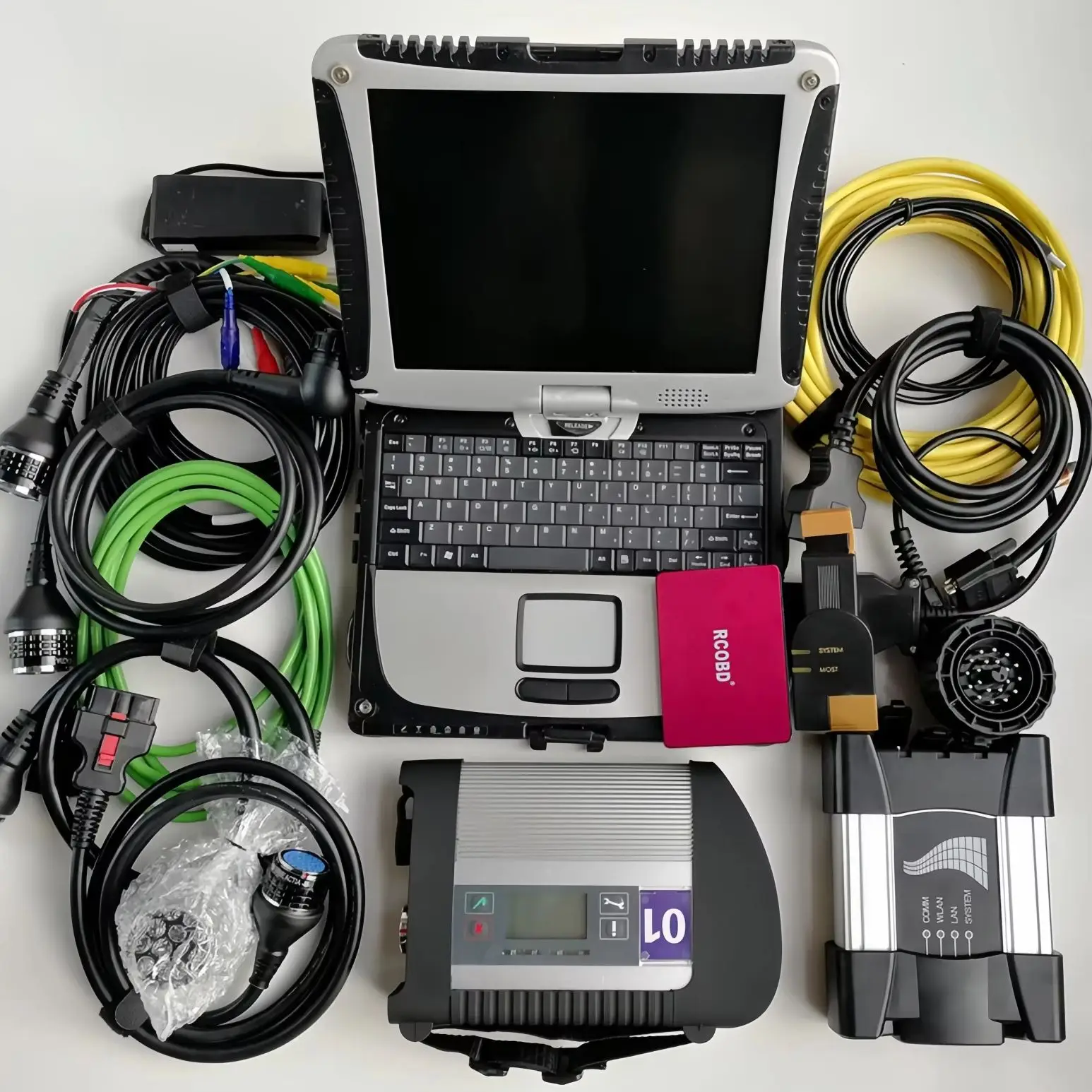 2 Software for BMW ICom Next MB Star C4 SD Doip Wifi Connect Multiplexer OBD2 Cables Laptop CF19 I5 Auto Diagnose Tool