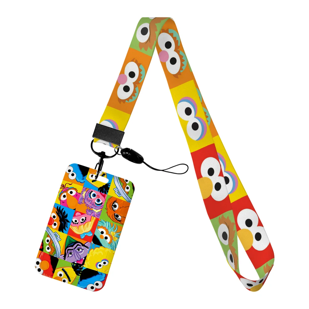 Hot Selling Cartoon ID Badge Houder Dezelfde Straat Creditcard Badge Student Card Nekkoord Lariat Telefoonband Sieraden Kids Gift
