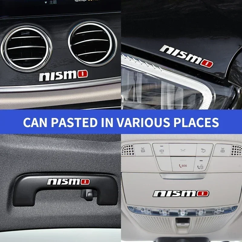 Car Interior Badge Stickers for Nissan Nismo Logo Qashqai J11 J12 Teana Altima Ariya Juke Murano Micra Kicks X-trail T32 T31