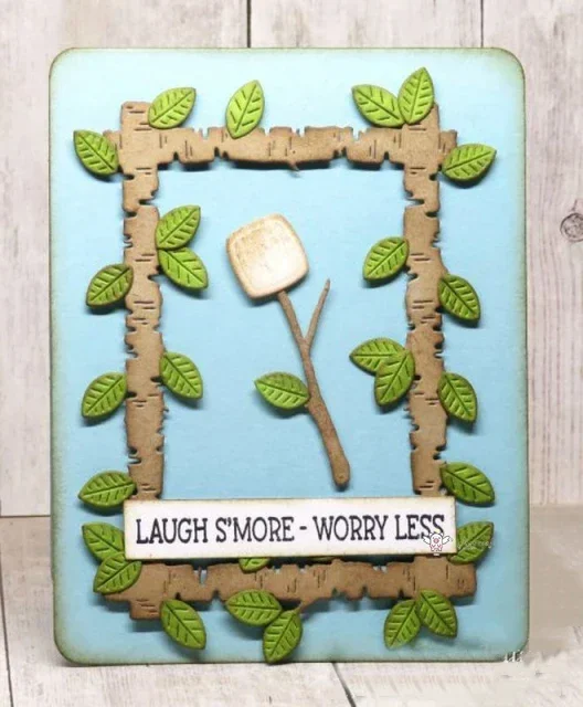 Piggy Craft metal cutting dies cut die mold Trunk tree leaf frame Scrapbook paper craft mold blade punch stencils dies
