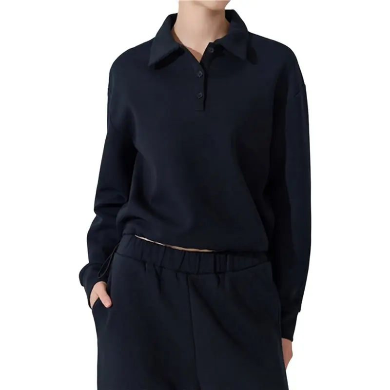 AEF6-Women Long Sleeve Sports Shirts 1/4 Zip Oversize Autumn And Winter Quick Dry Hiking Shirts Pullover