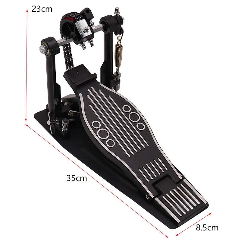 Single Bass Drum Pedal Single Foot Pedal with Drum Beater Single Chain Drive Replacement