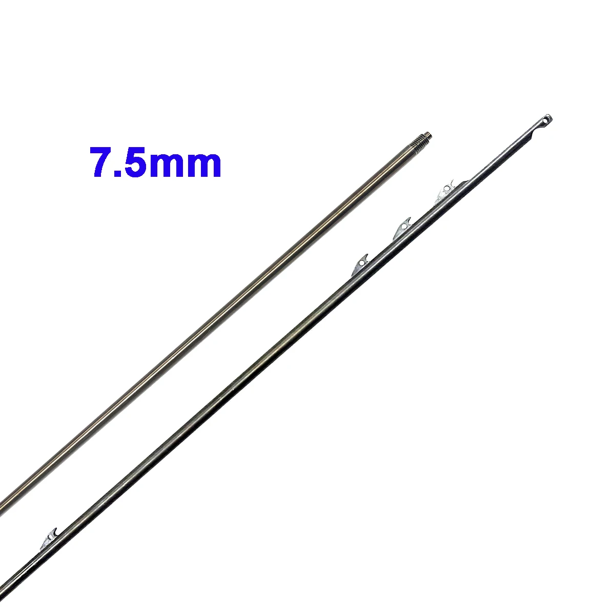 7.5mm Omer Speargun for Spearfishing Shark Fins M7 Threaded Shaft 100cm-180cm 17-4PH Stainless Steel Spear Gun