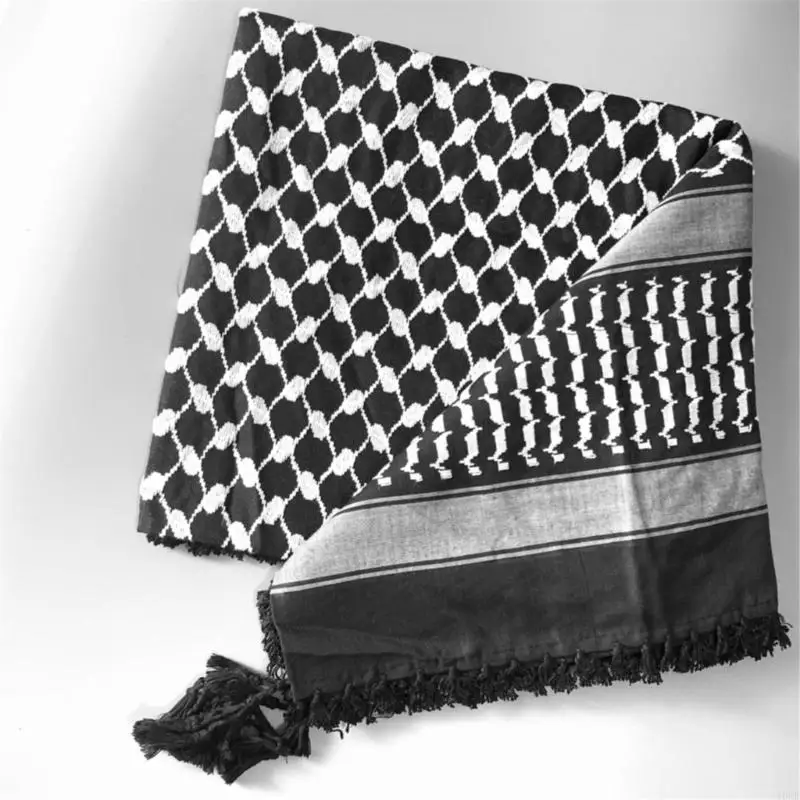 

Elastic Scarf Jacquard Pattern Headscarf Arab Headwrap Religious Kerchief