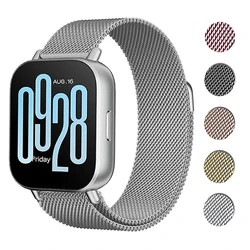 Redmi Watch 5 용 금속 스트랩 redmi watch 5 lite 용 액티브 시계 밴드 redmi watch 3 액티브 손목 밴드 용 마그네틱 루프 팔찌