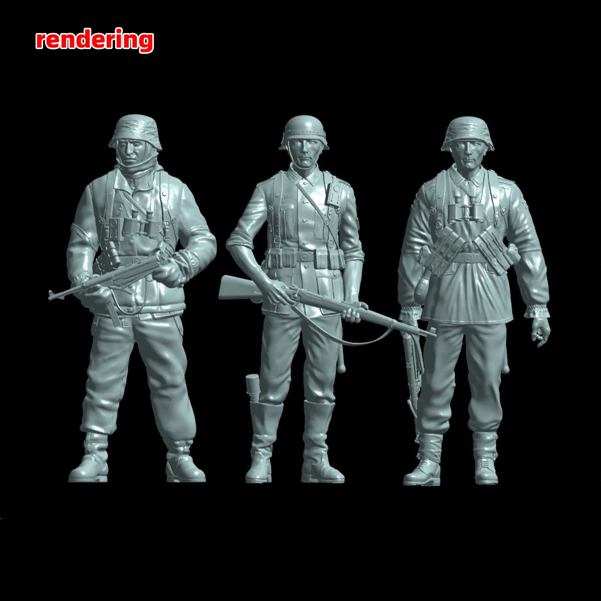 1/35 1/48 1/72 Miniatur-Modellbausatz Soldatenfiguren Diorama, Harz-Germanische Armee Soldaten Militär-Miniaturfiguren – Detail 2