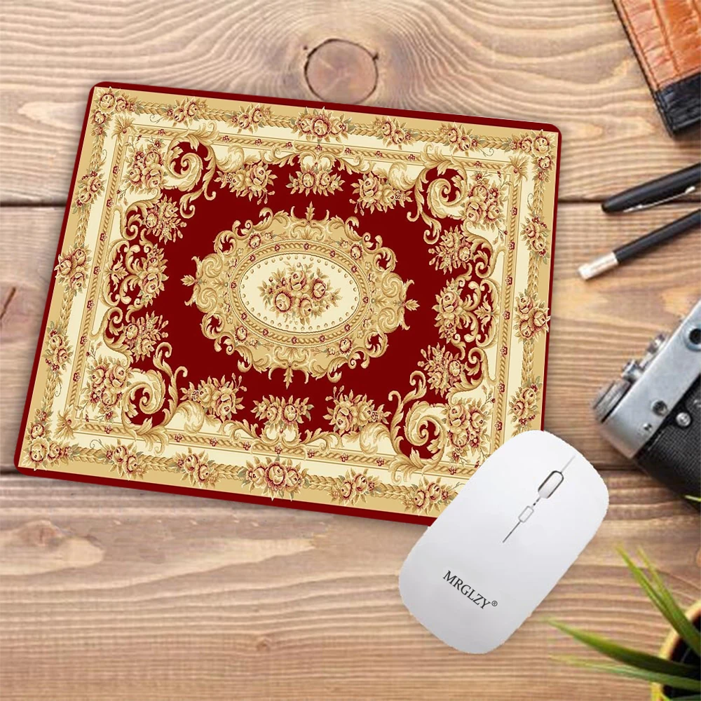 Persian Carpet Texture Mouse Mat Setup Gaming Accessories Computer Table Desk Gadgets Desk Mat 22x18 Mouse Pads Rug Table Mat