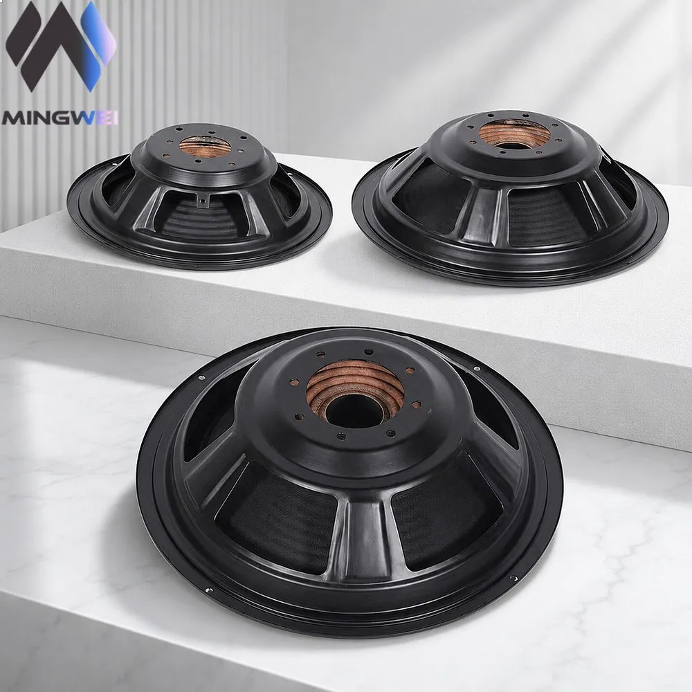 MW Audio 1pcs 8 10 12 15 Inch Fake Speaker Bass Passive Radiator Inverting Iron Basin Holder Rubber Edge
