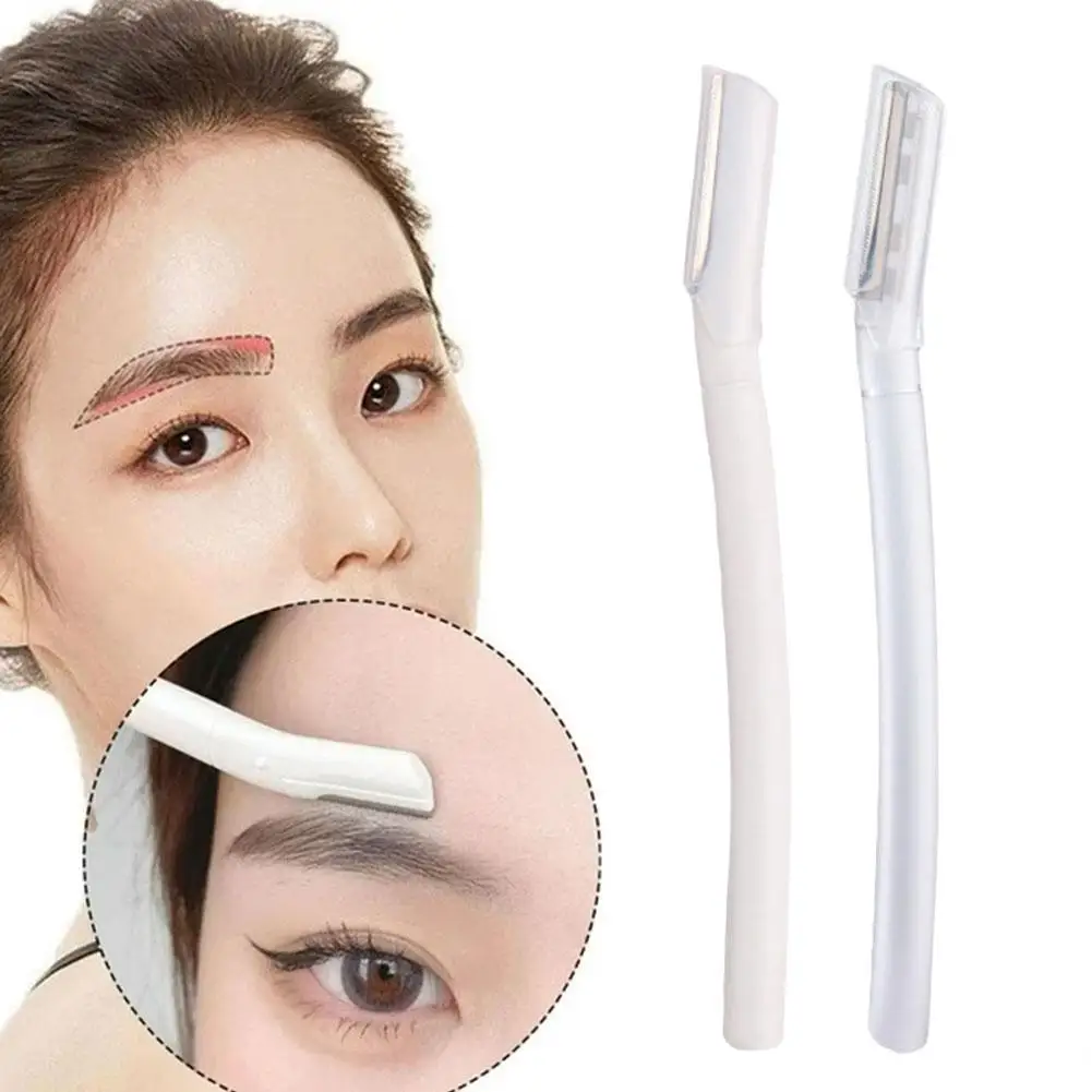 1pcs Beginner Safe Macro Long Eyebrow Razor Can Be Beauty Replaced Tool Knife Eyebrows Scratch-proof Shaving Eyebrow Razor V3K3