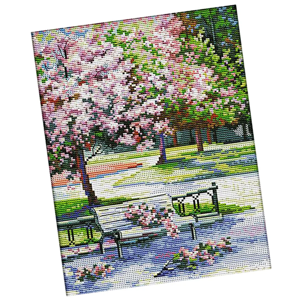 Counted Cross Stitch Kits 14CT Embroidery Set Pre-sorted Thread Sewing Needlepoint for Art Crafting Beginners