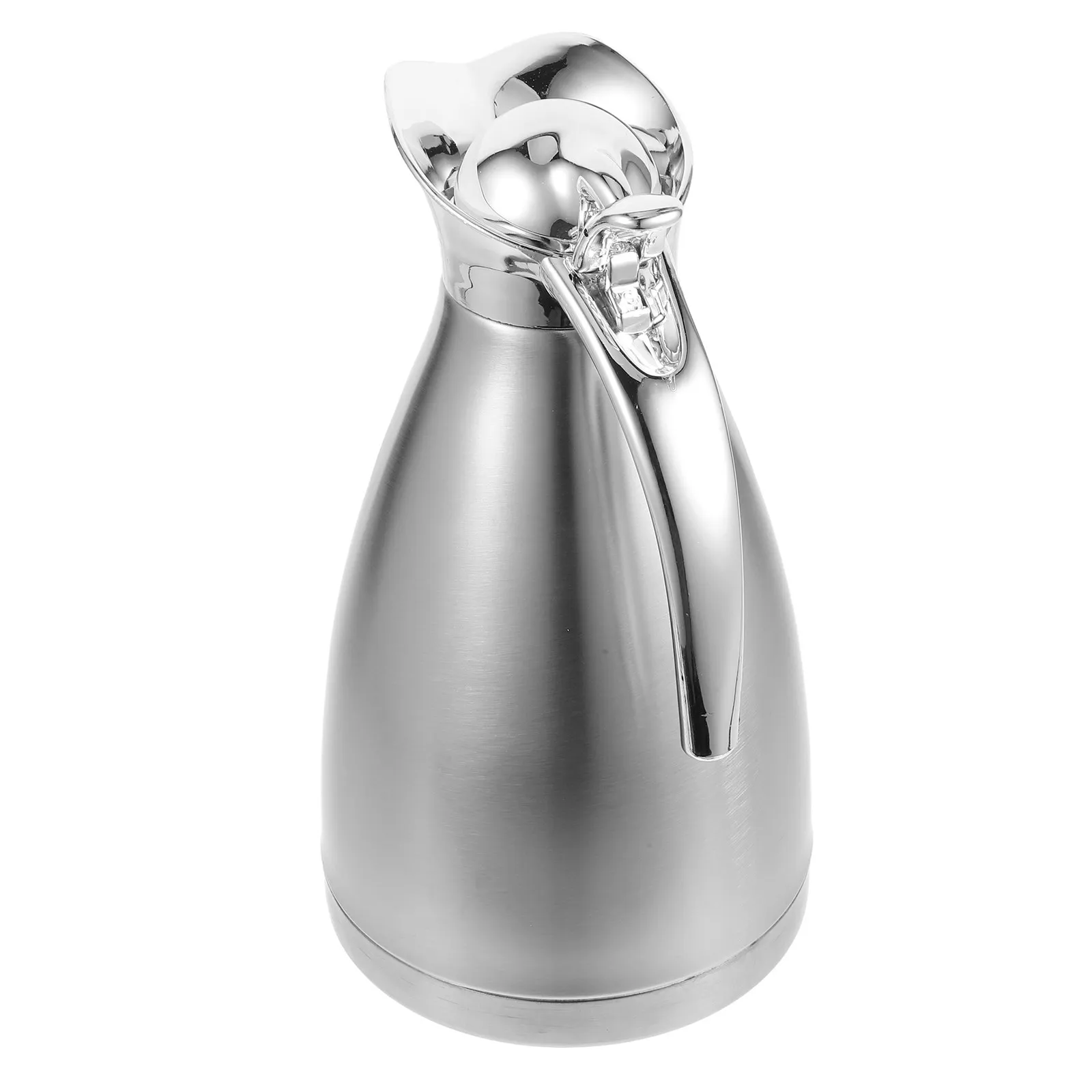 

Silver Stainless Steel Cold Water Pot Large Capacity Single-Layer Insulated Kettle for Home Office School Travel Bottle