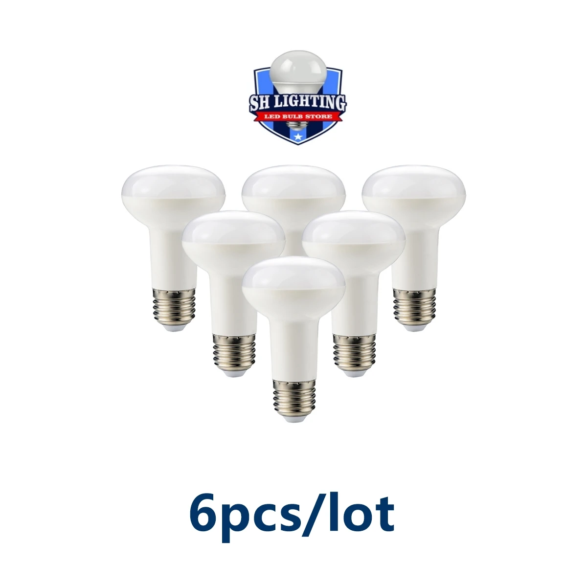 6PCS LED bath lamp reflection lamp R80 R63 R50 AC220V E27 E14 6W 10W 12W ERP2.0 standard without stroller high light effect