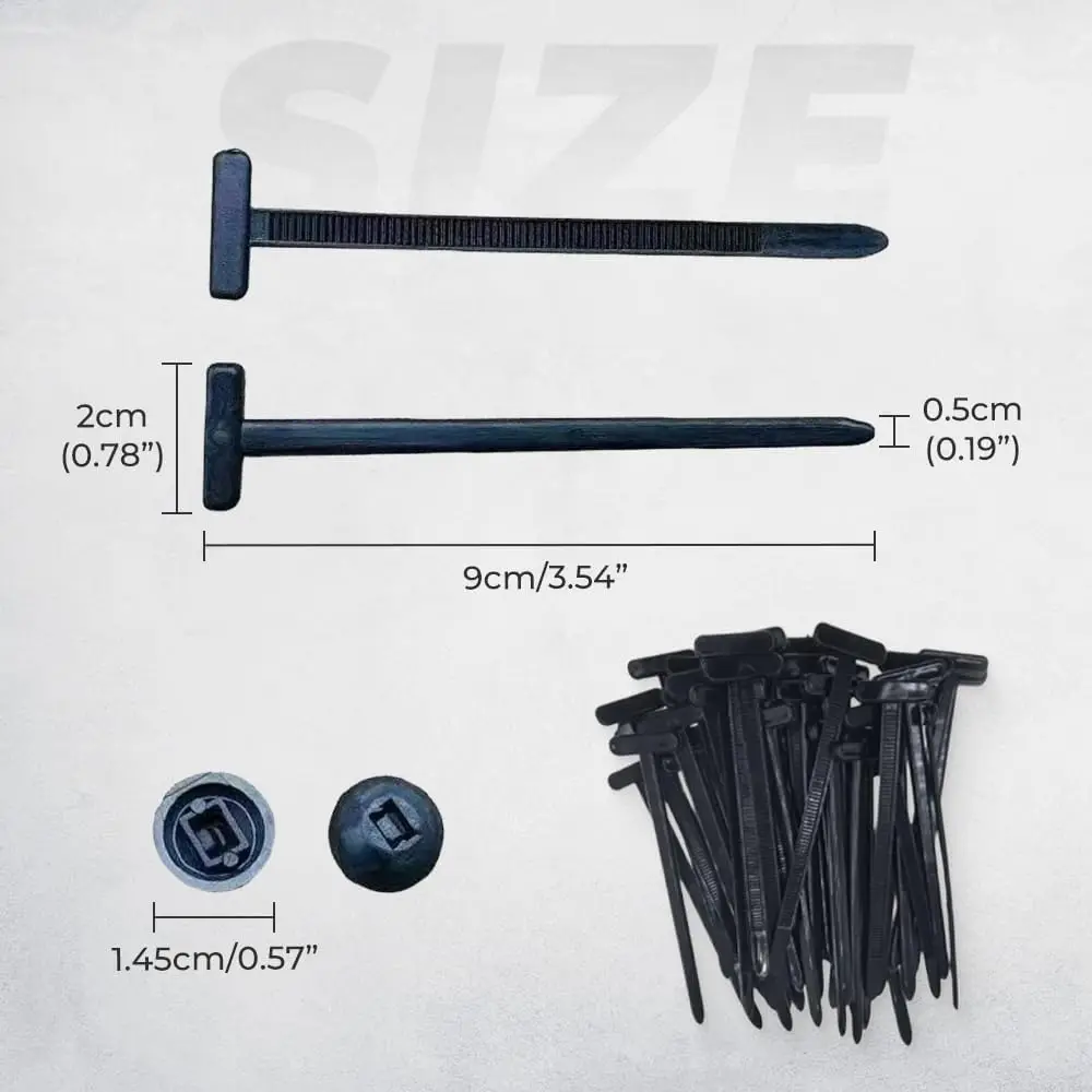 300PCS Nylon Cable Zip Self-Locking Heavy Duty Zip Ties Indoor & Outdoor General Purpose Cable Tie Buckles Releasable UV Resista