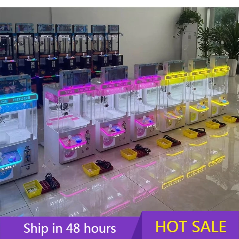 

YTYIN MAKER LED Mini TIDE HOUSE Claw Machine With Display Screen Mini Arcade Coin Operated Plush Toy Prize Vending Machine