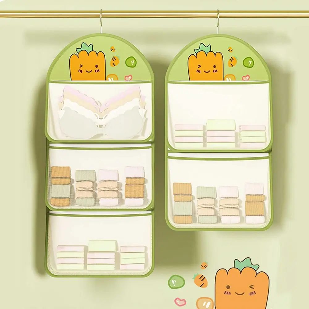 

Cartoon Underwear Storage Organization Space Saving Large Capacity Hanging Door Organizer Reusable Mesh Pockets