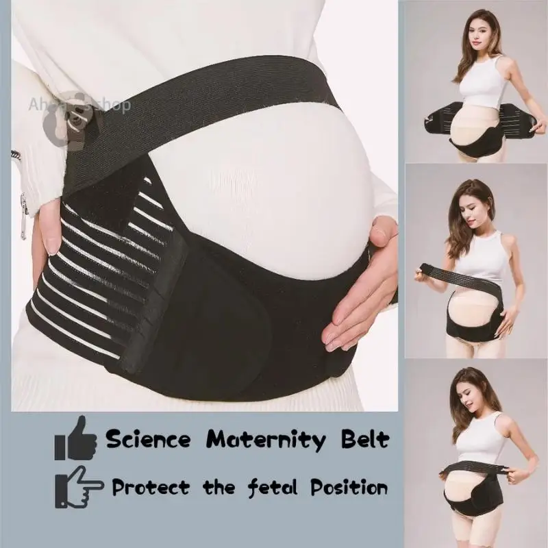 Breathable Maternity Support Belt Skin-Friendly Soft Pregnancy Belly Band Relieve Hip Pain for Pregnant Women Walking Outdoor