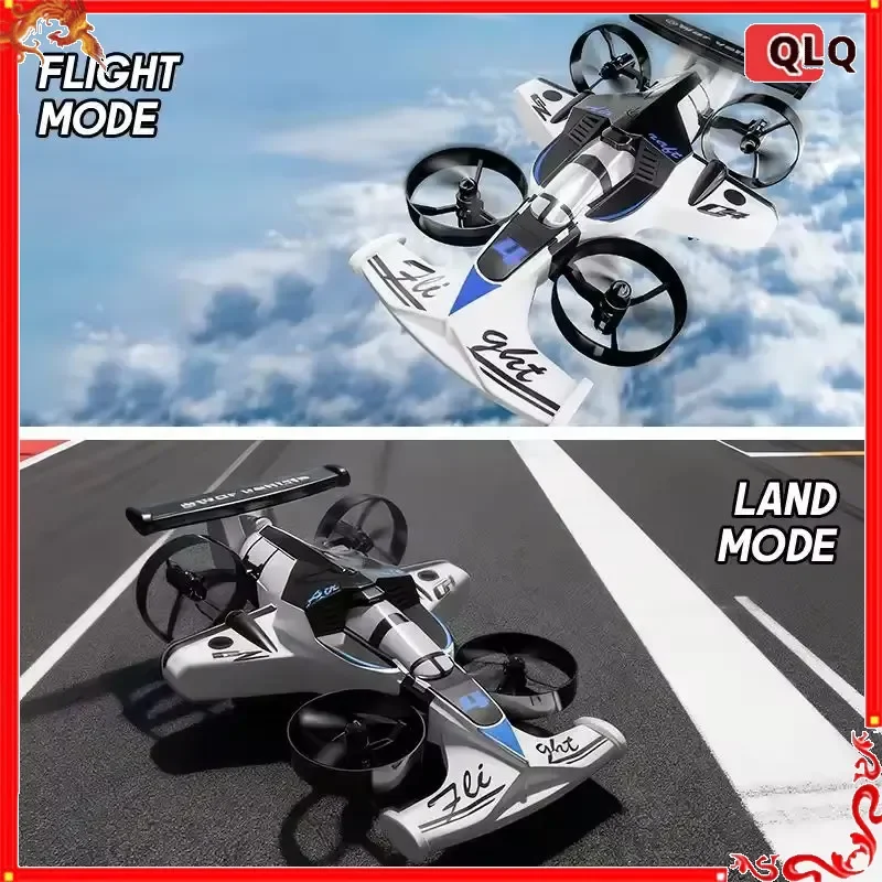 

CZ04 Land-Air Dual-Use RC Quadcopter Drifting Toy Car 2 in 1 2.4G Remote Control Airplane Drone Model 360 Rotation Aircraft Toys