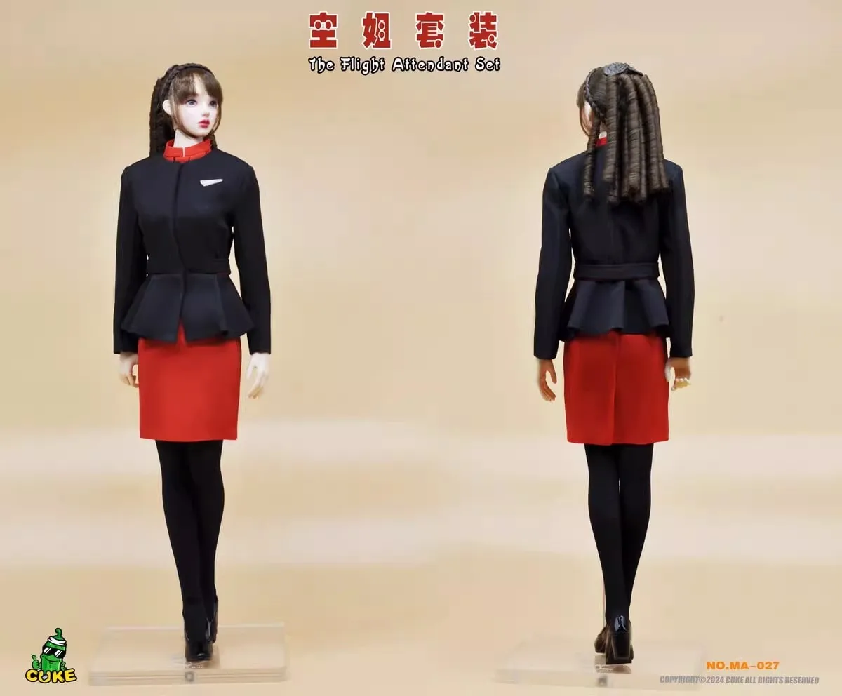 

CUKE TOYS MA-027 1/6 солдатский костюм стюардессы, набор моделей, аксессуары для игрушек, подходит для 12-дюймовой экшн-фигурки на складе