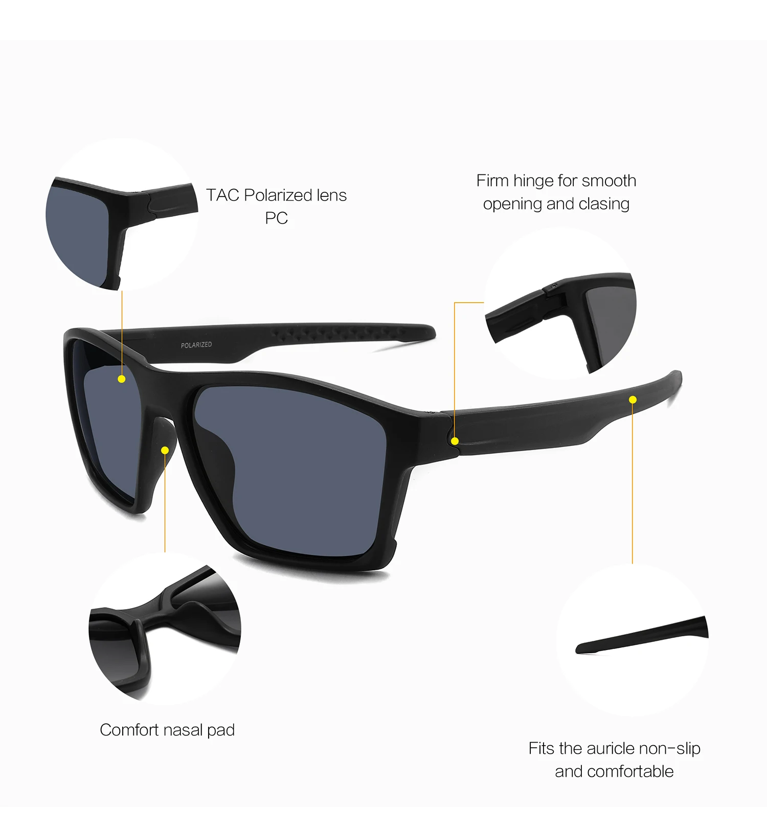 الرجال النظارات في الهواء الطلق ركوب الدراجات نظارات السلامة المرأة أزياء الجري واقية من الشمس النظارات الشمسية الرجال الصيد الاستقطاب نظارات #5