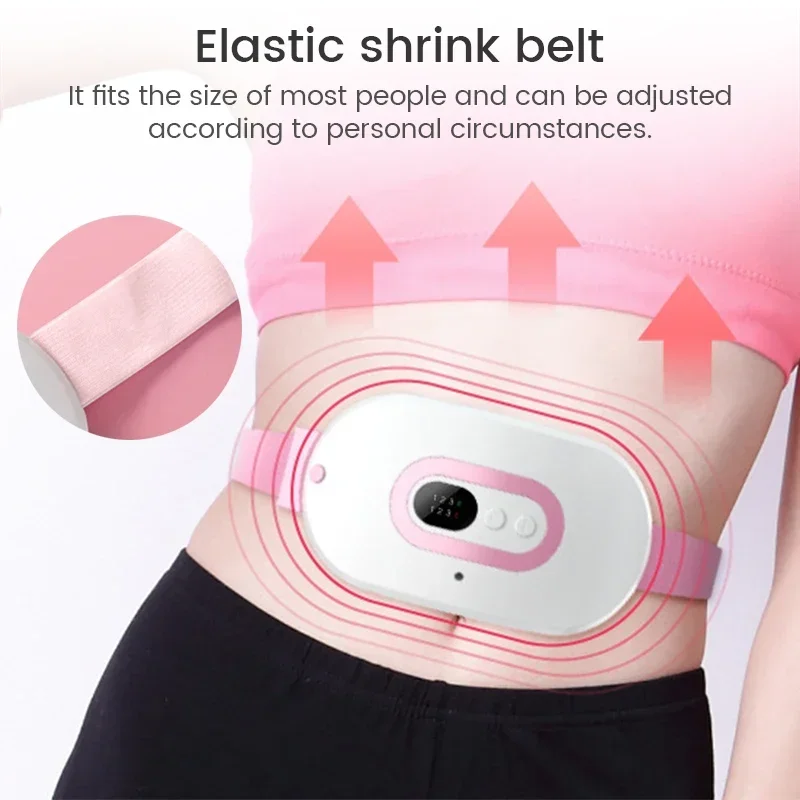 Electric Infrared Physiotherapy Warm Uterus Belt Rechargeable Heated Uterus Belt Postpartum Recovery Acupoint Vibration Massage